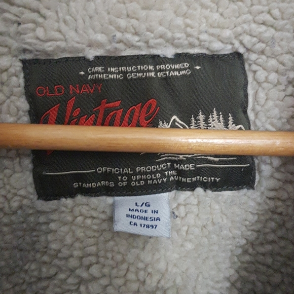 Vintage Sherpa Lined Denim Trucker Jacket - Picture 6 of 7